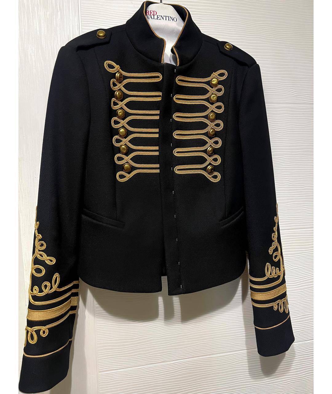 RED VALENTINO Черный шерстяной костюм с юбками, фото 5