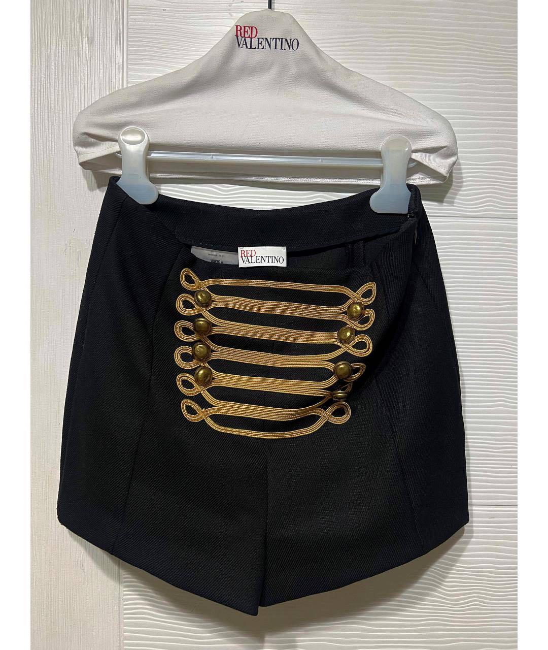 RED VALENTINO Черный шерстяной костюм с юбками, фото 2