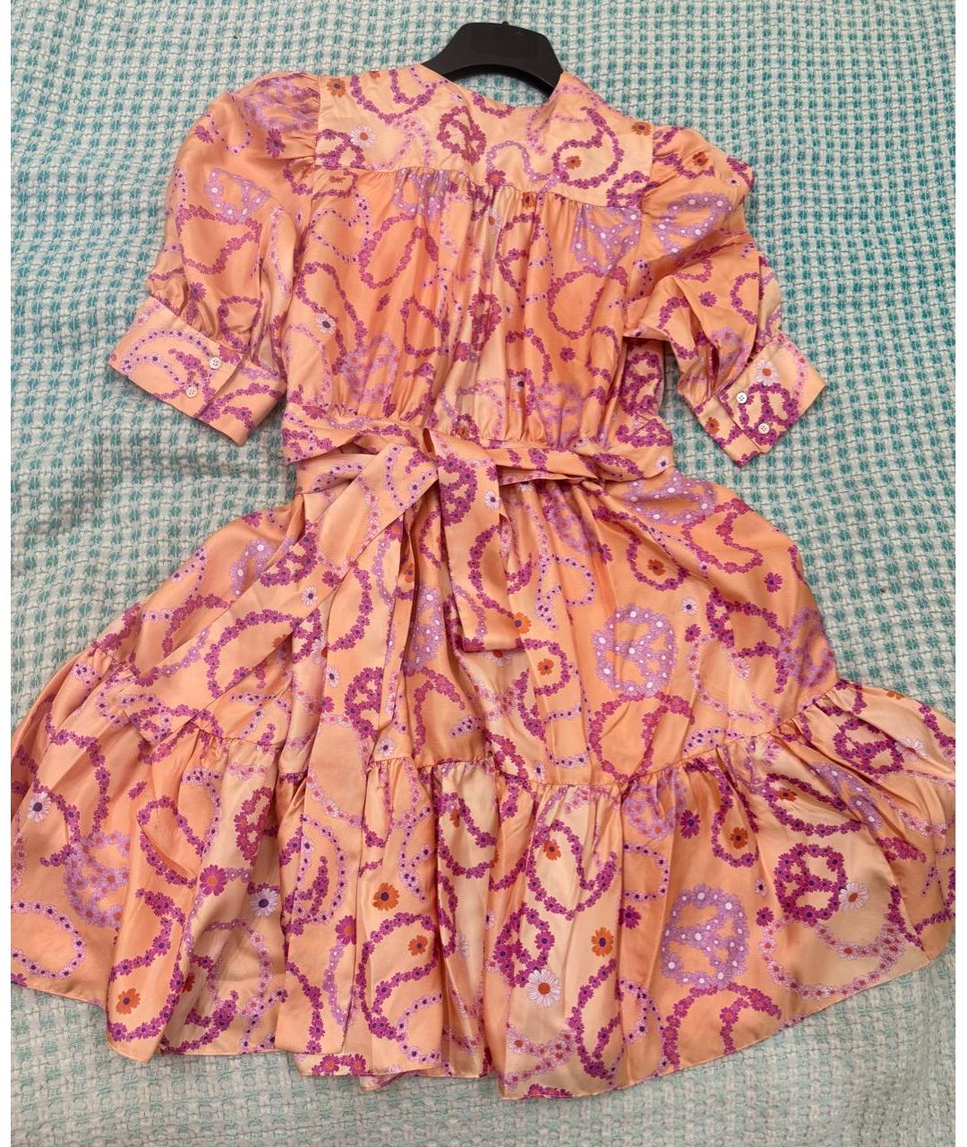 SANDRO Мульти шелковое повседневное платье, фото 6