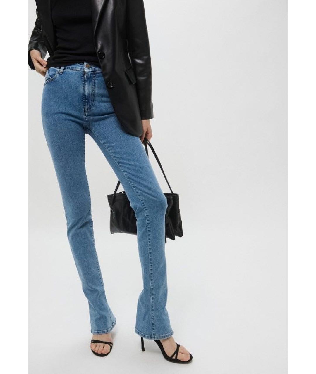 THE ATTICO Синие джинсы слим, фото 8