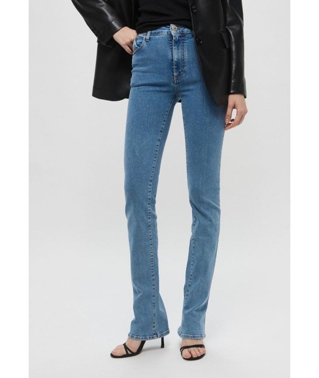 THE ATTICO Синие джинсы слим, фото 7