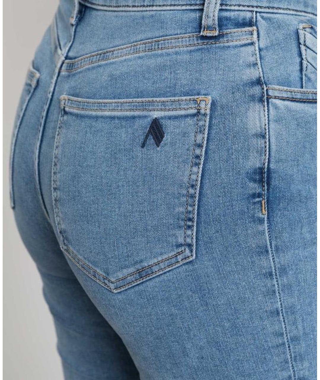 THE ATTICO Синие джинсы слим, фото 4