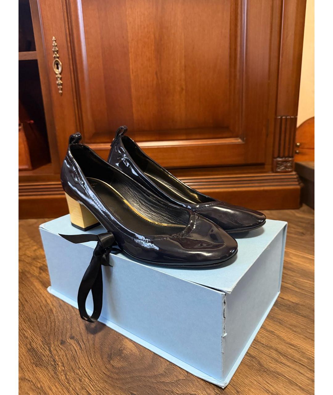 LANVIN Черные туфли из лакированной кожи, фото 9