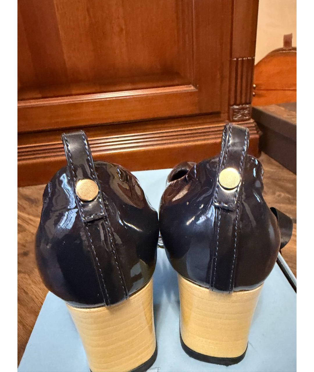 LANVIN Черные туфли из лакированной кожи, фото 6