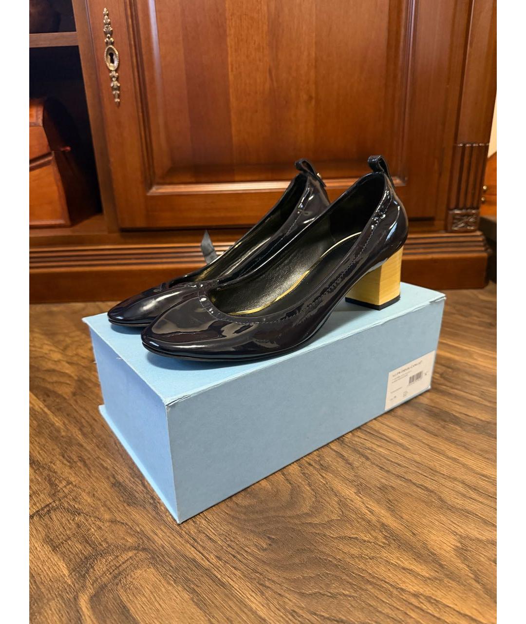 LANVIN Черные туфли из лакированной кожи, фото 4