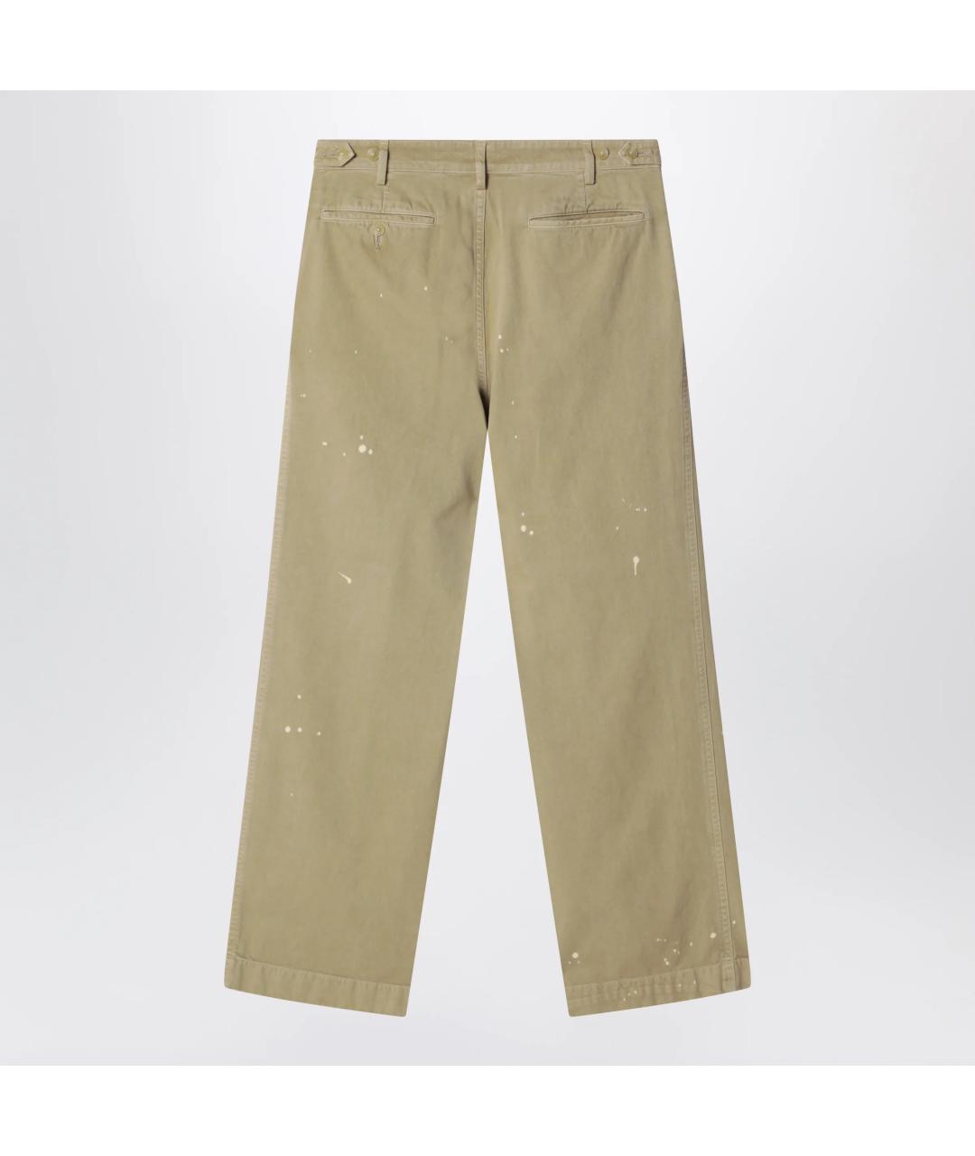 AURALEE Бежевые хлопковые повседневные брюки, фото 2