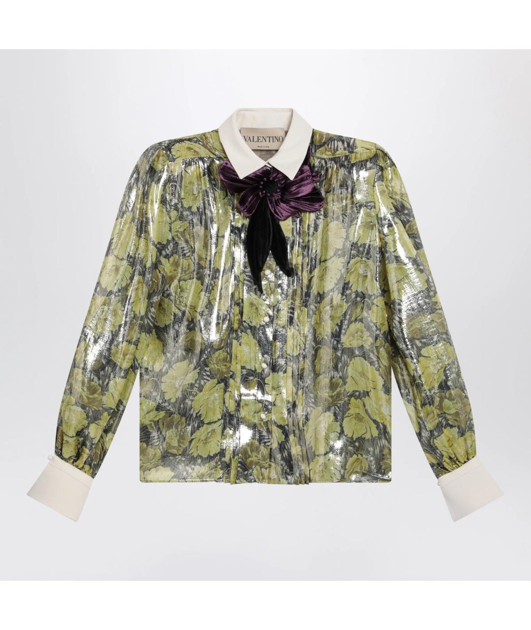 VALENTINO Мульти полиэстеровая блузы, фото 3