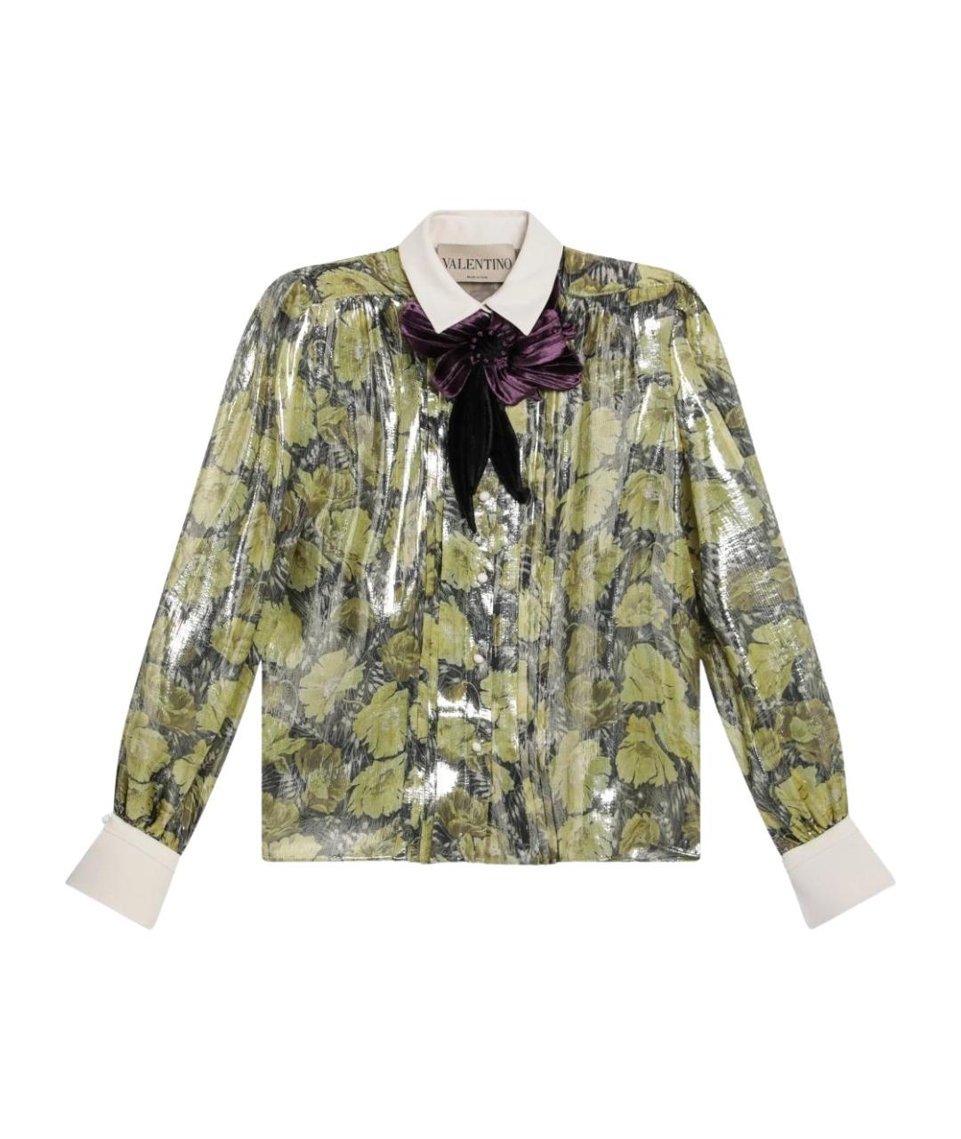 VALENTINO Мульти полиэстеровая блузы, фото 1
