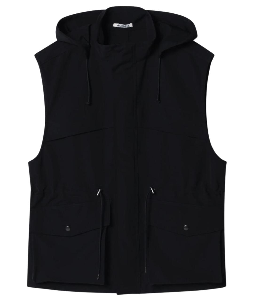 AURALEE Черный шерстяной жилет, фото 1