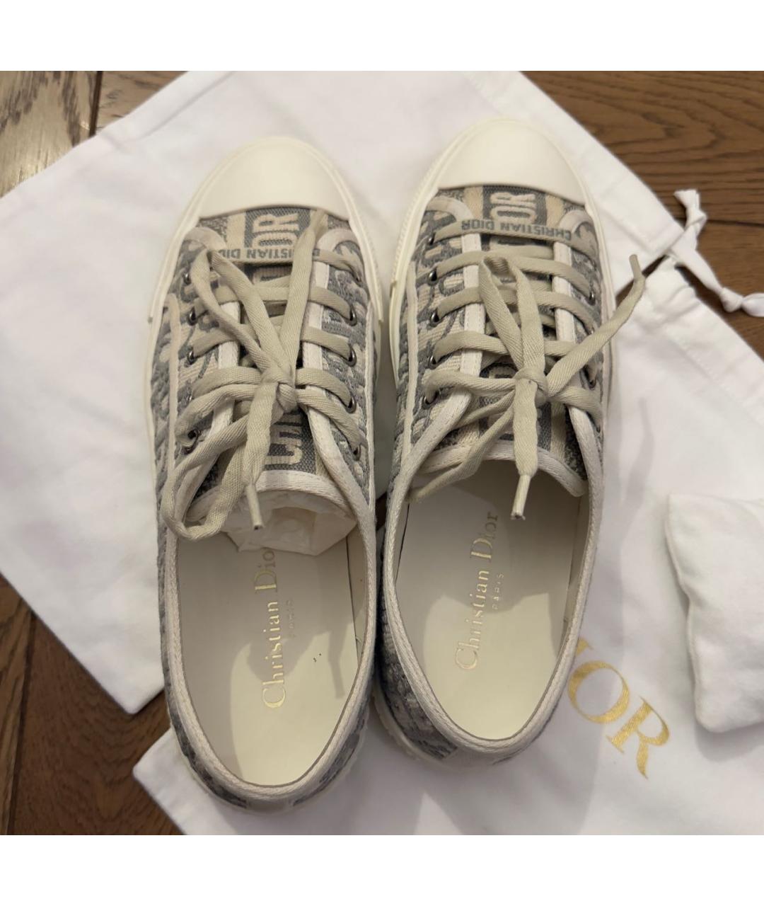 CHRISTIAN DIOR Мульти текстильные кеды, фото 3
