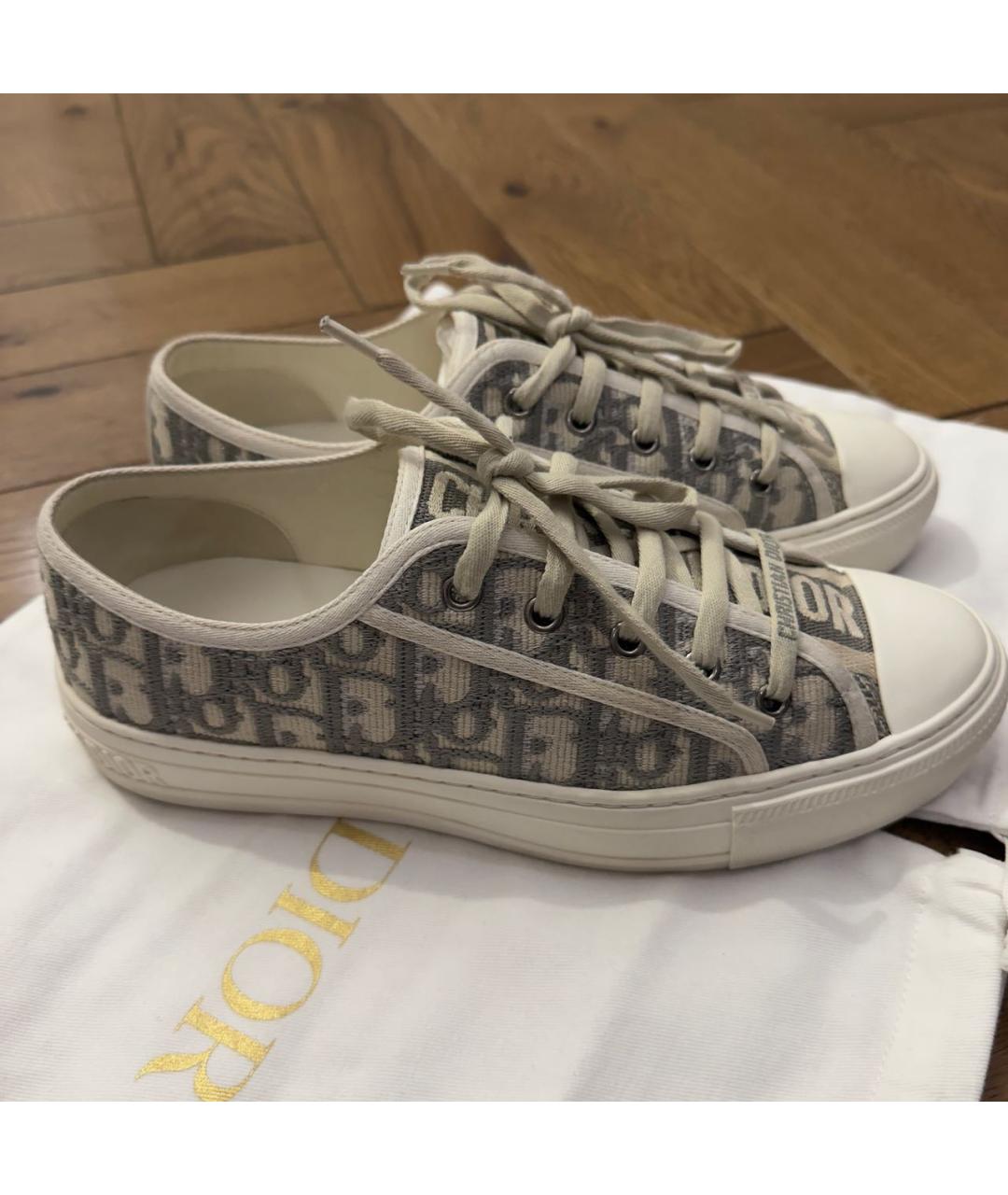 CHRISTIAN DIOR Мульти текстильные кеды, фото 5