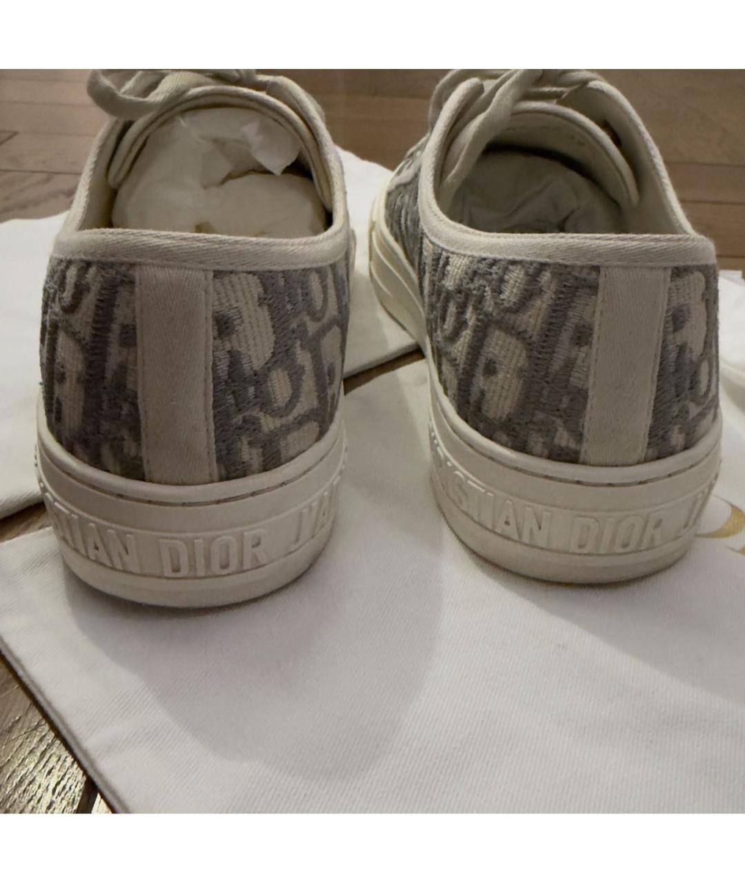 CHRISTIAN DIOR Мульти текстильные кеды, фото 4