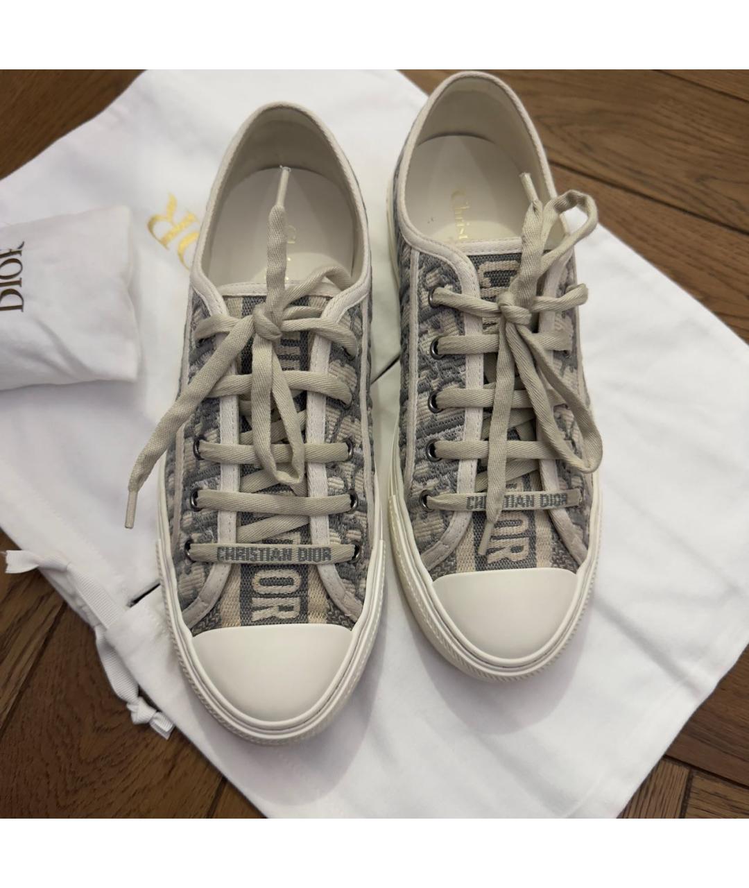 CHRISTIAN DIOR Мульти текстильные кеды, фото 2