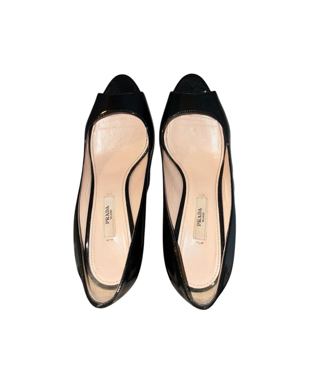 PRADA Черные туфли из лакированной кожи, фото 3