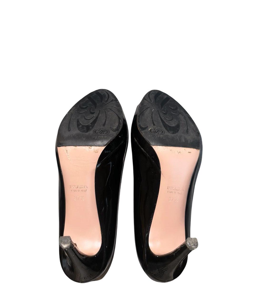 PRADA Черные туфли из лакированной кожи, фото 6