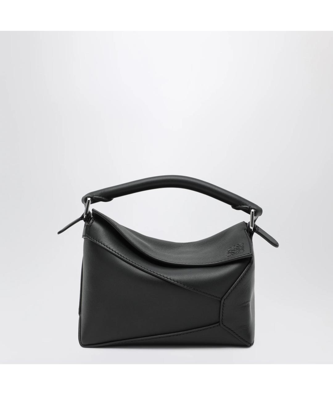 LOEWE Черная кожаная сумка через плечо, фото 3