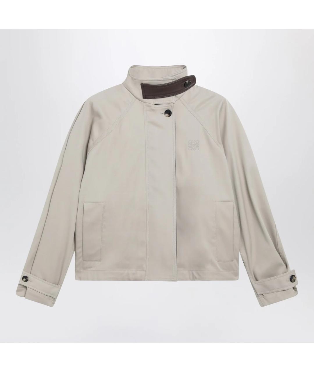 LOEWE Бежевая хлопковая куртка, фото 3