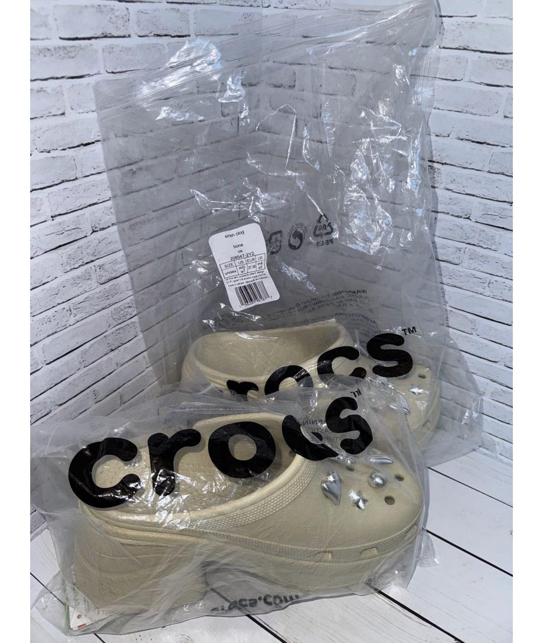 CROCS Бежевые сабо, фото 8