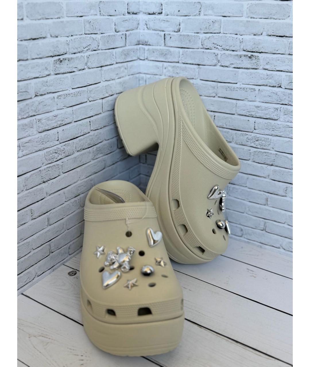 CROCS Бежевые сабо, фото 6