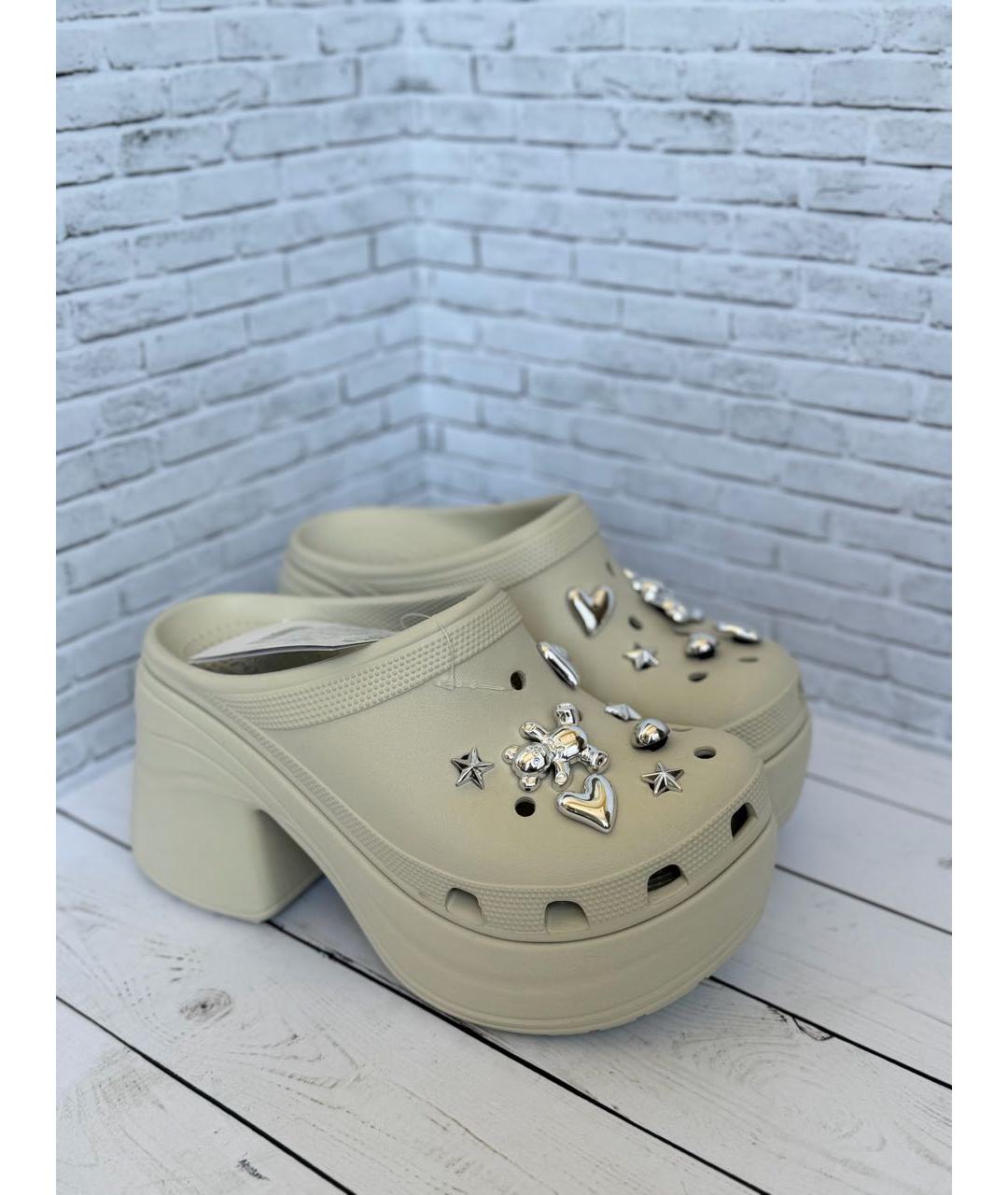 CROCS Бежевые сабо, фото 5