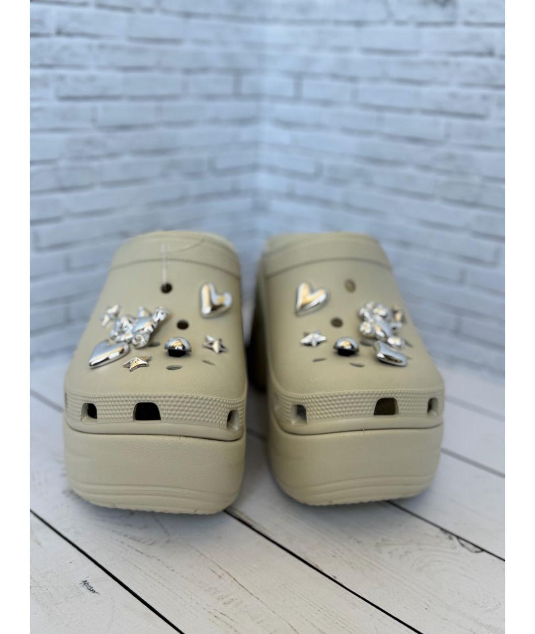 CROCS Бежевые сабо, фото 2