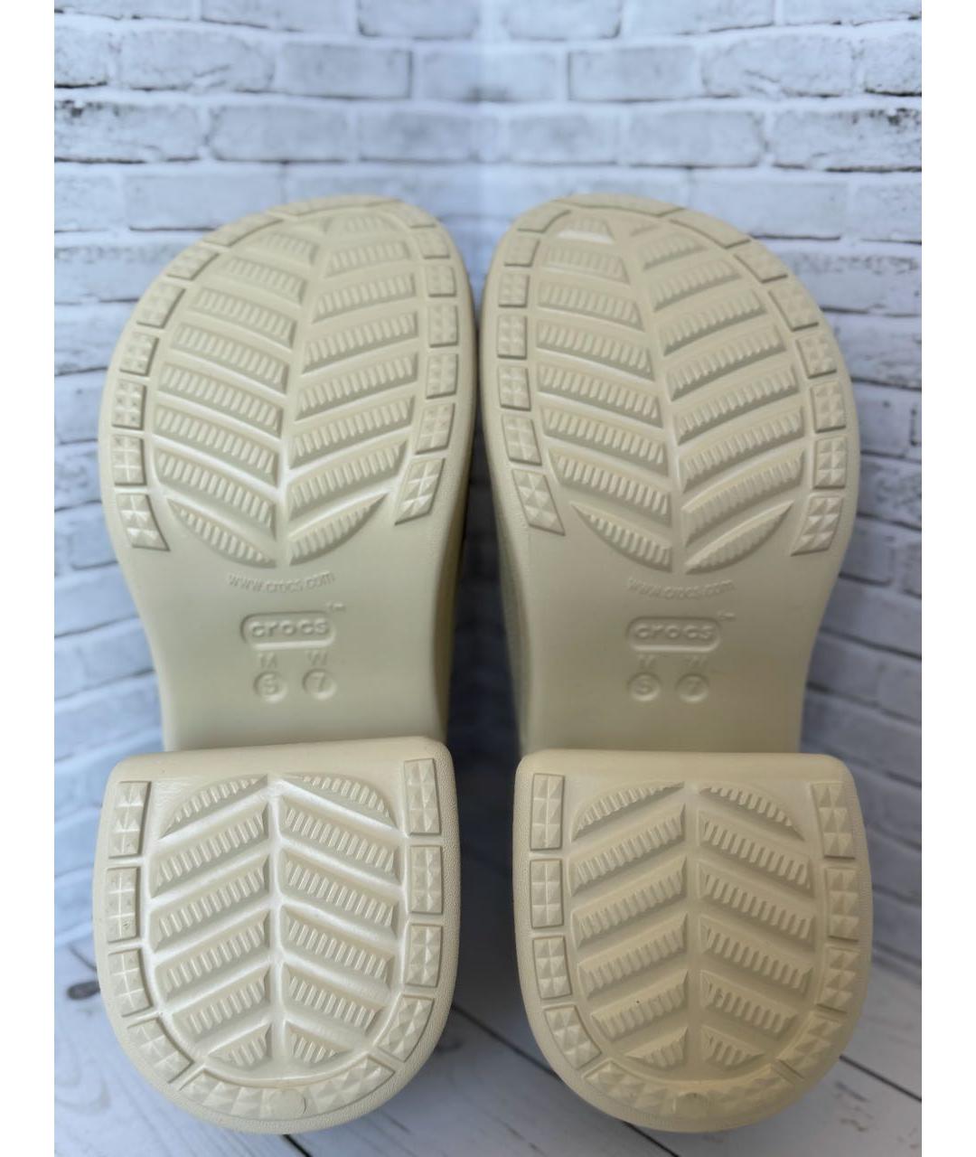 CROCS Бежевые сабо, фото 7