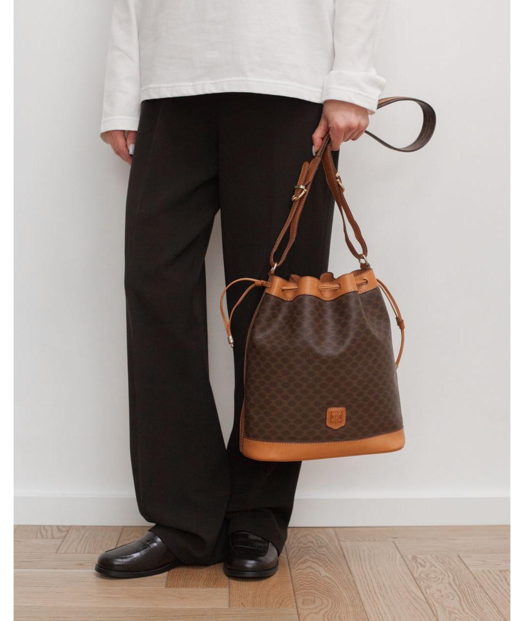 CELINE Коричневая сумка тоут, фото 5