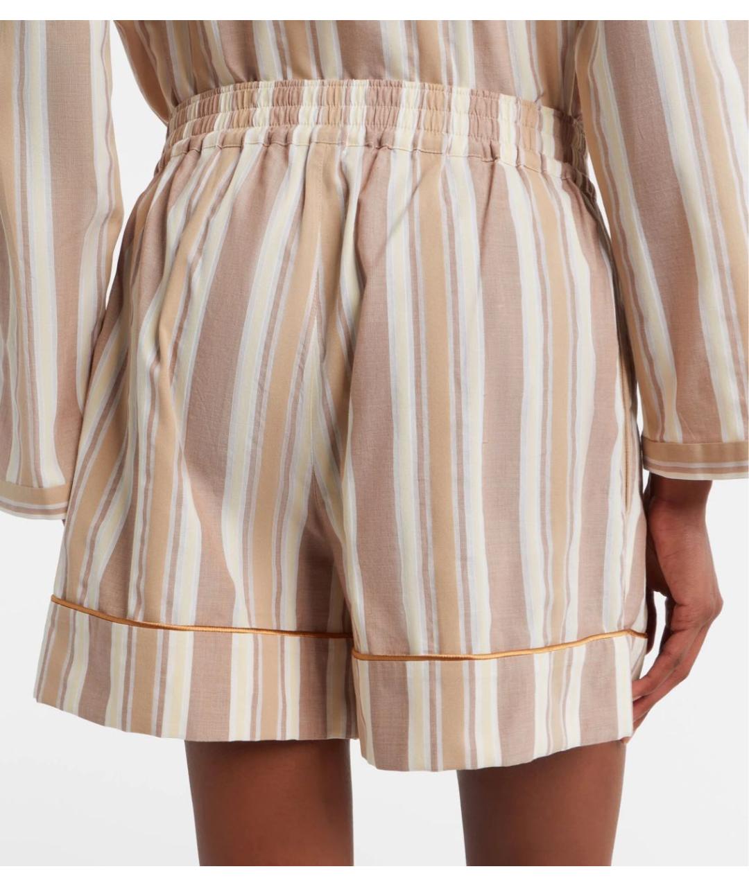 SAINT LAURENT Бежевый хлопковый костюм с брюками, фото 5