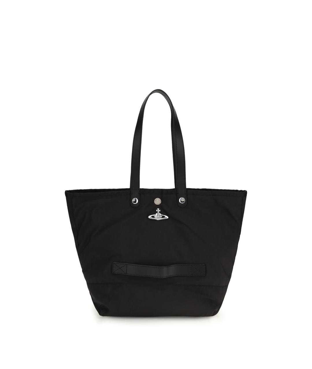 VIVIENNE WESTWOOD Черная тканевая сумка тоут, фото 1