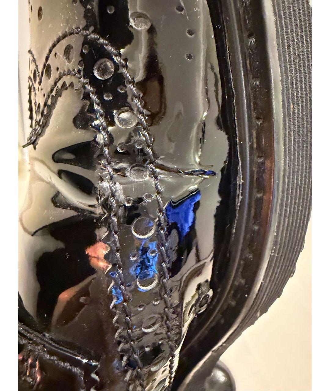 PRADA Черные брогги и оксфорды из лакированной кожи, фото 5