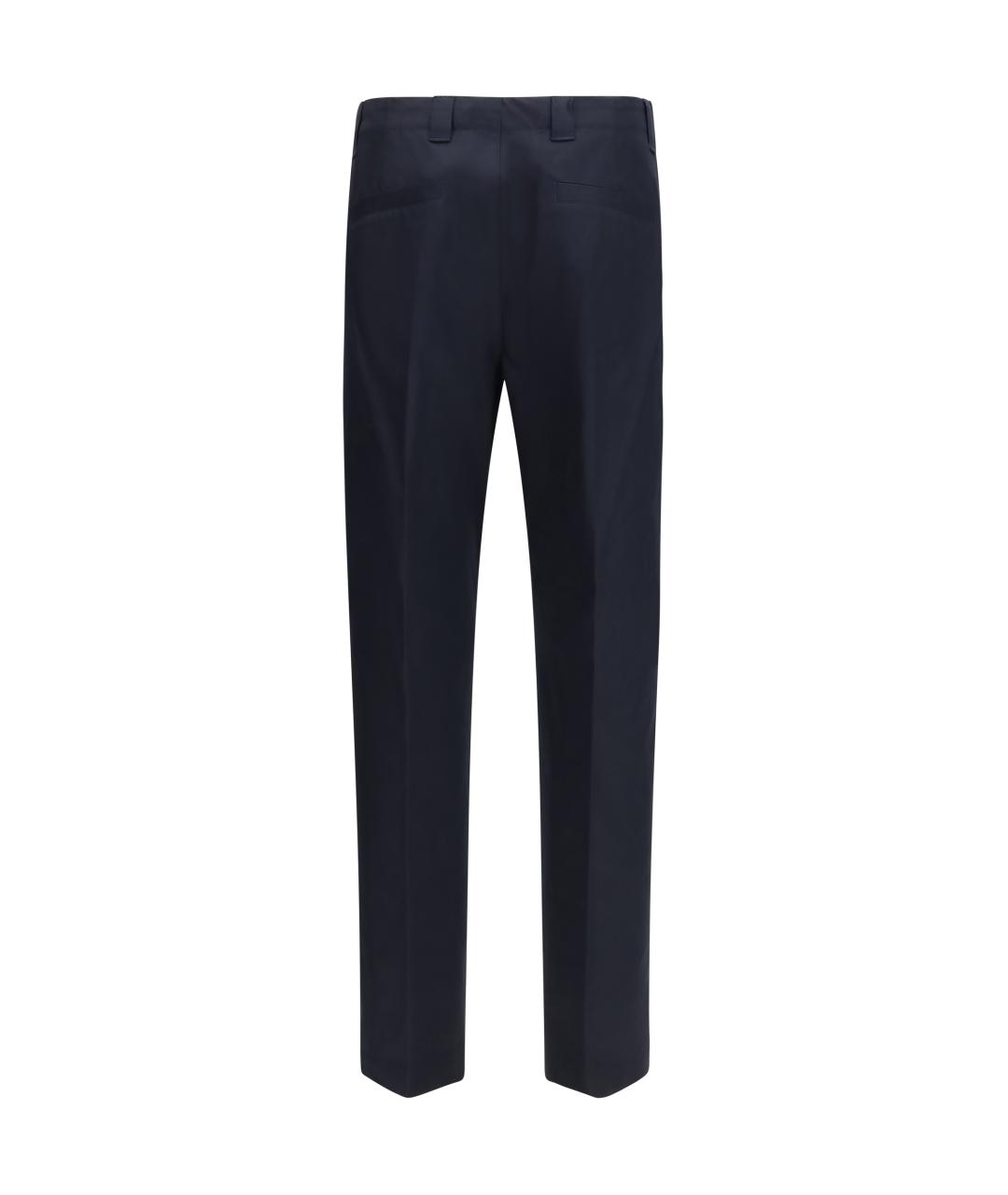 GUCCI Темно-синие хлопковые повседневные брюки, фото 2