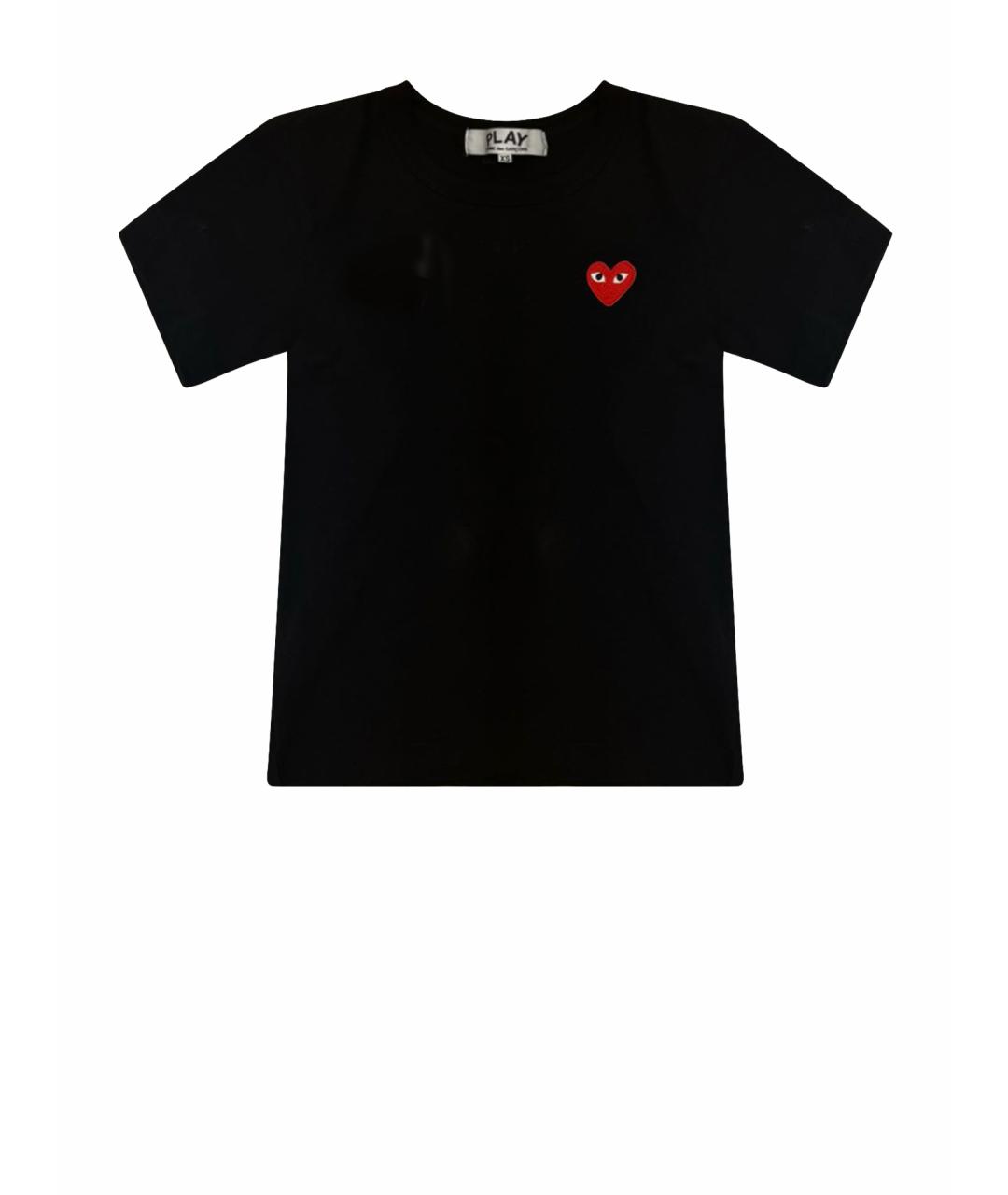 COMME DES GARÇONS PLAY Белая хлопковая футболка, фото 1