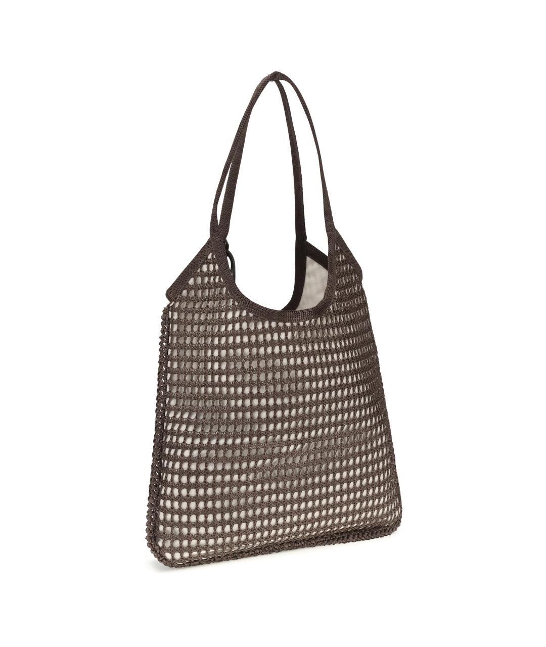 MIU MIU Коричневая хлопковая сумка тоут, фото 3