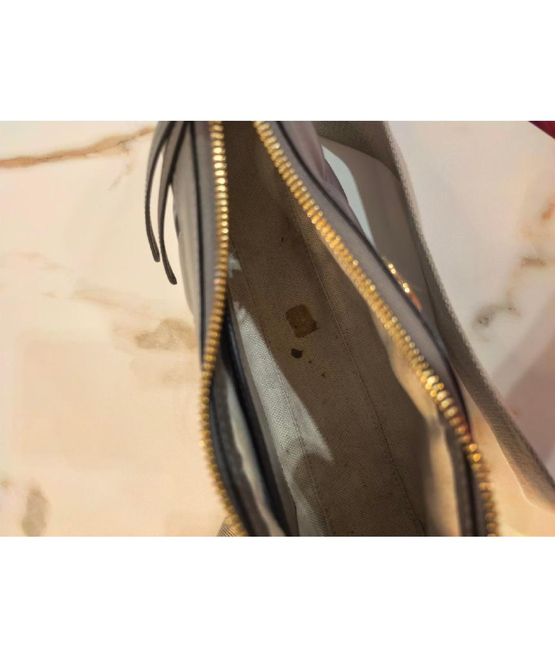 GUCCI Серая кожаная сумка через плечо, фото 5