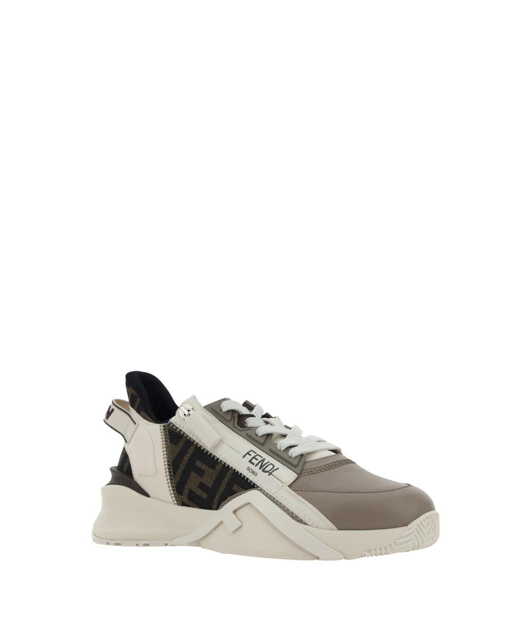 FENDI Мульти кожаные кроссовки, фото 2