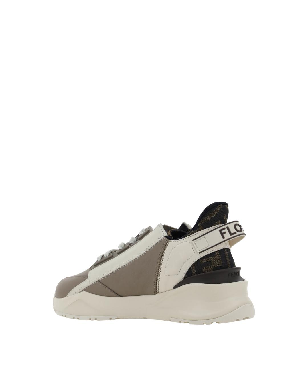 FENDI Мульти кожаные кроссовки, фото 3