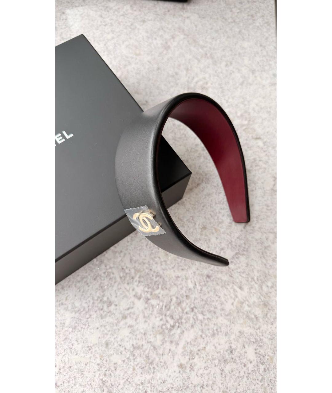 CHANEL Черный ободок, фото 2