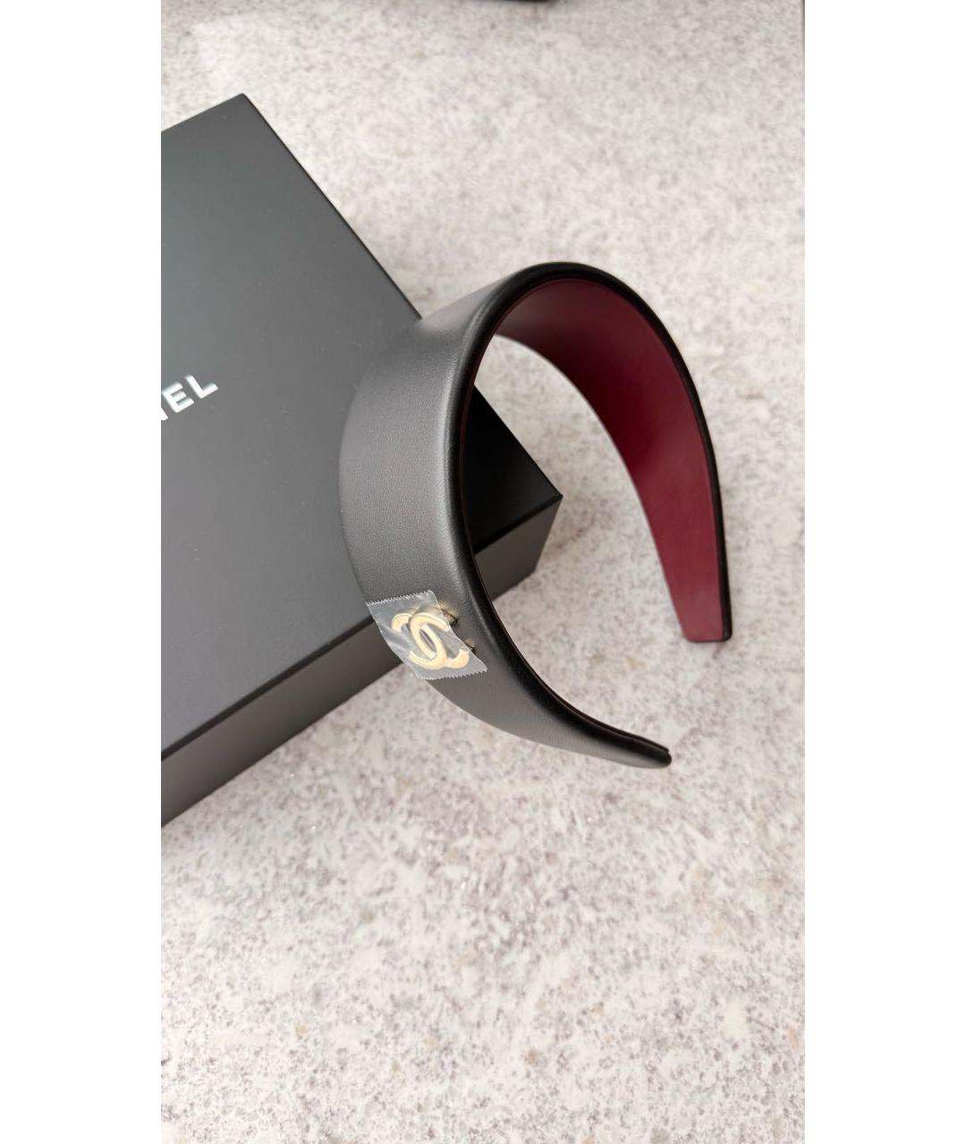 CHANEL Черный ободок, фото 3
