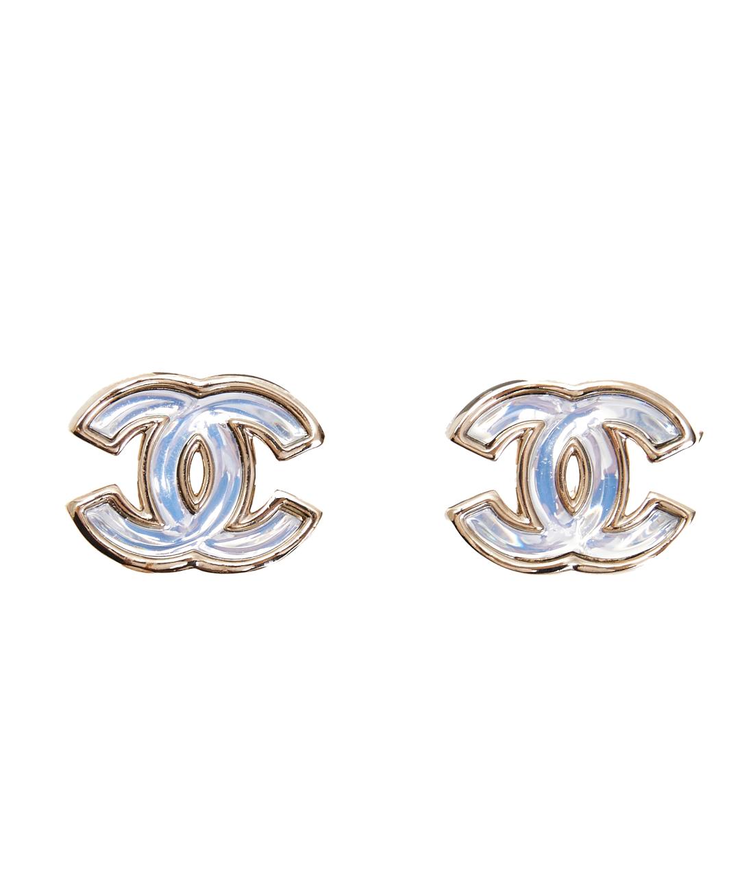 CHANEL Серебряные металлические серьги, фото 1