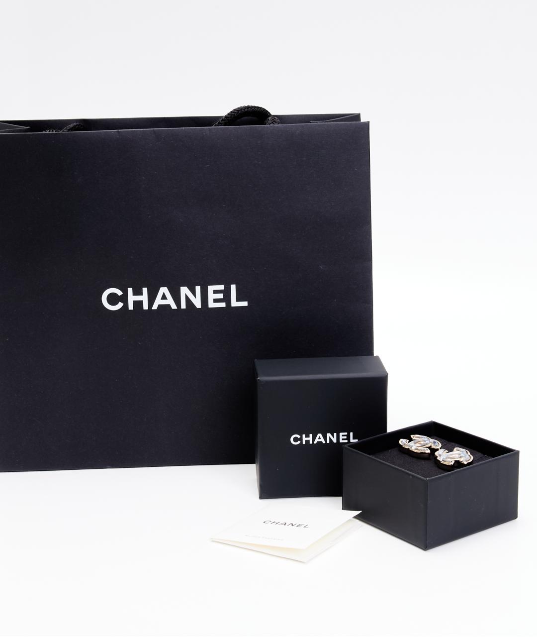 CHANEL Серебряные металлические серьги, фото 4