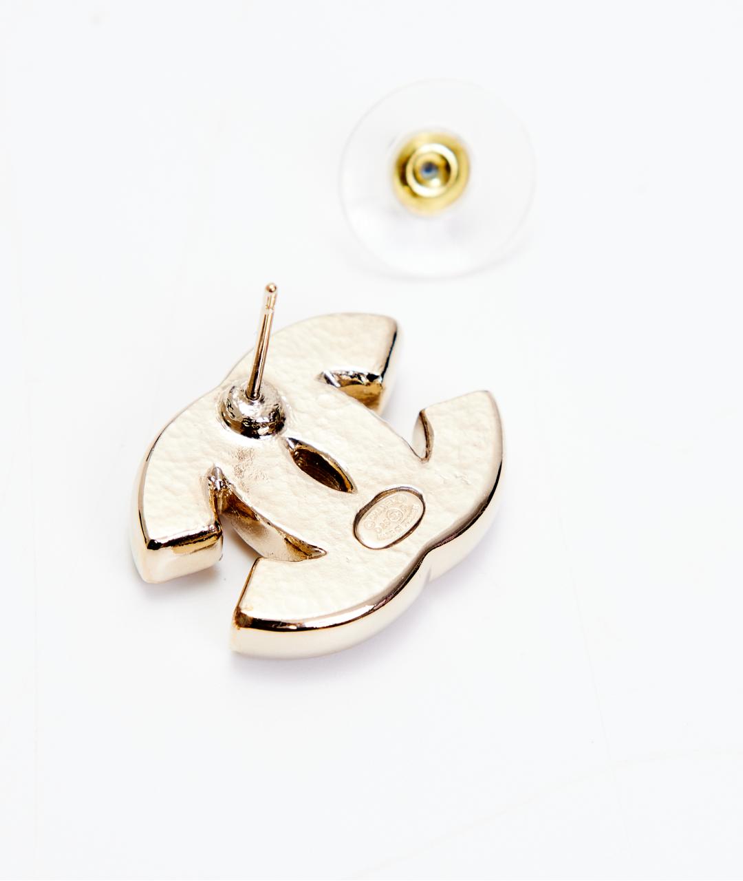 CHANEL Серебряные металлические серьги, фото 3