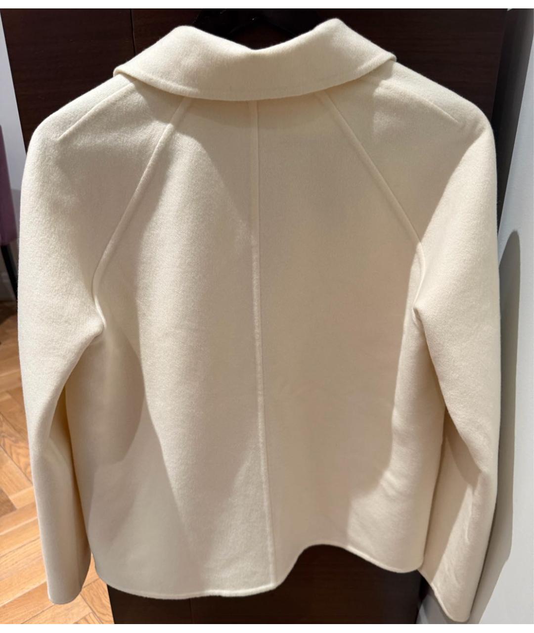 HERMES Белое кашемировое пальто, фото 4