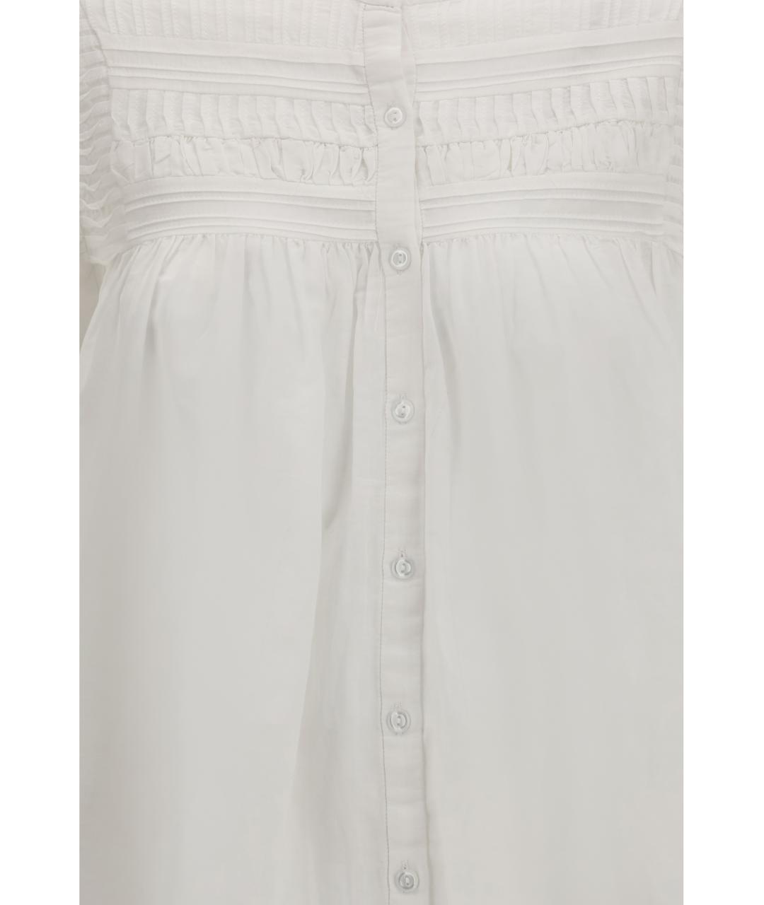 ISABEL MARANT ETOILE Белая хлопковая рубашка, фото 3