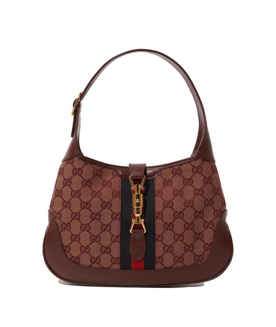 GUCCI Бордовая кожаная сумка через плечо, фото 8