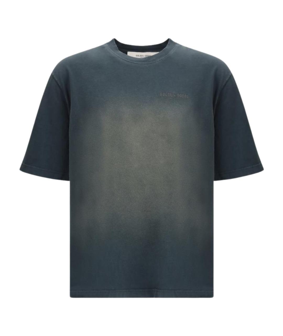 GOLDEN GOOSE DELUXE BRAND Черная хлопковая футболка, фото 1