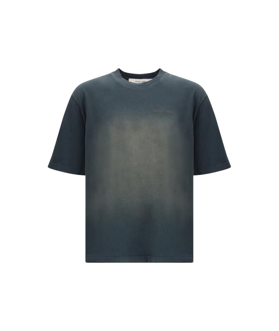 GOLDEN GOOSE DELUXE BRAND Черная хлопковая футболка, фото 4