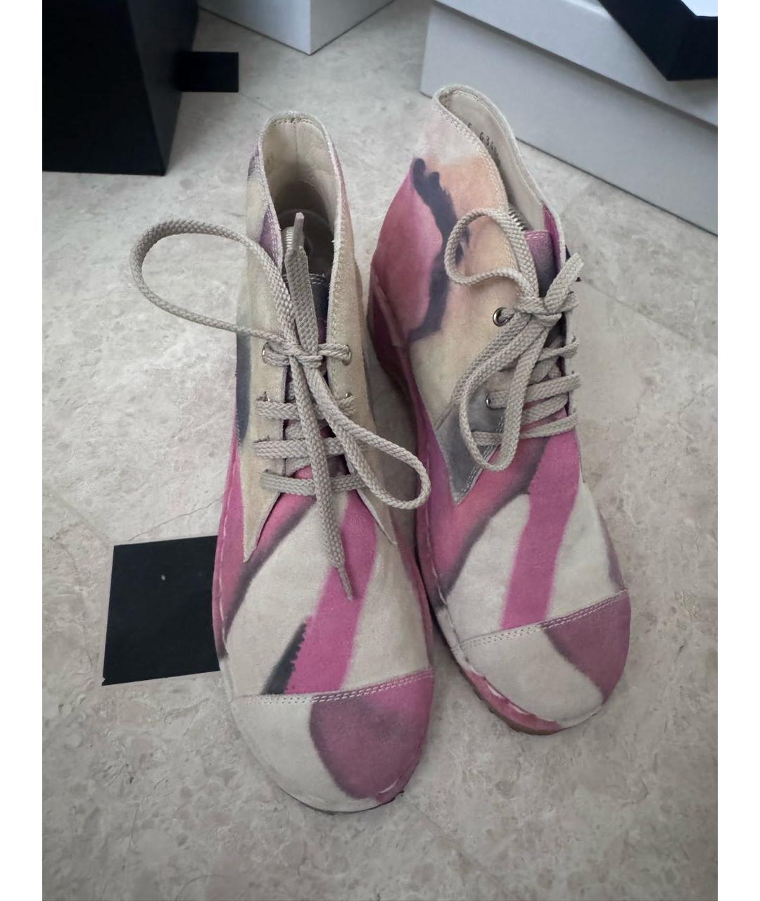 CHANEL Мульти замшевые ботинки, фото 2