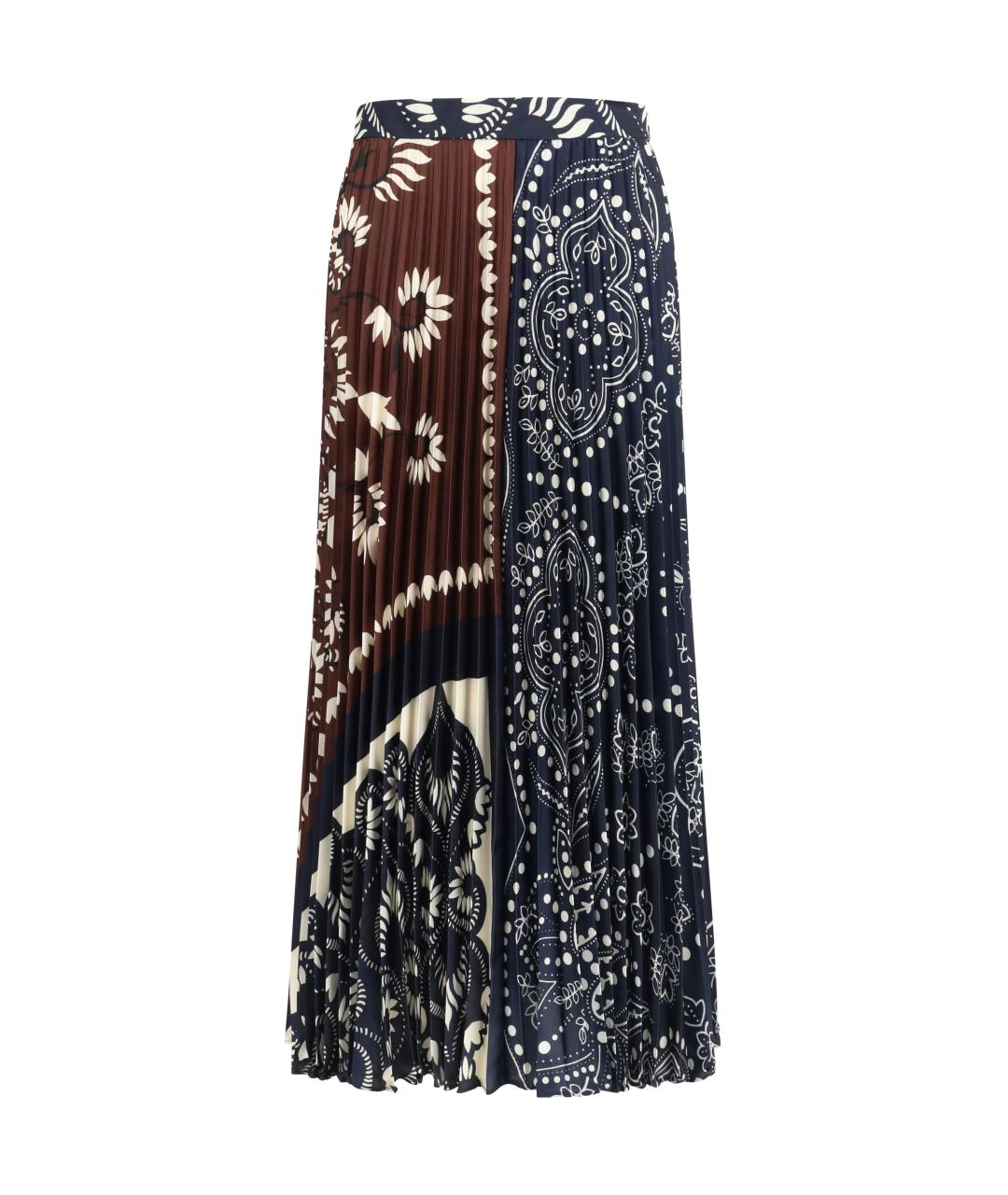 WEEKEND MAX MARA Мульти полиэстеровая юбка миди, фото 1