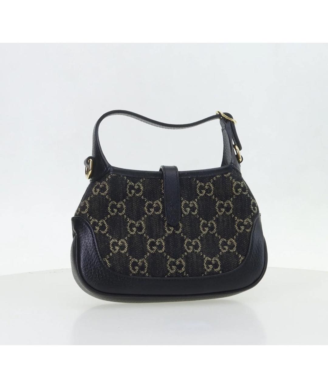 GUCCI Черная кожаная сумка через плечо, фото 3