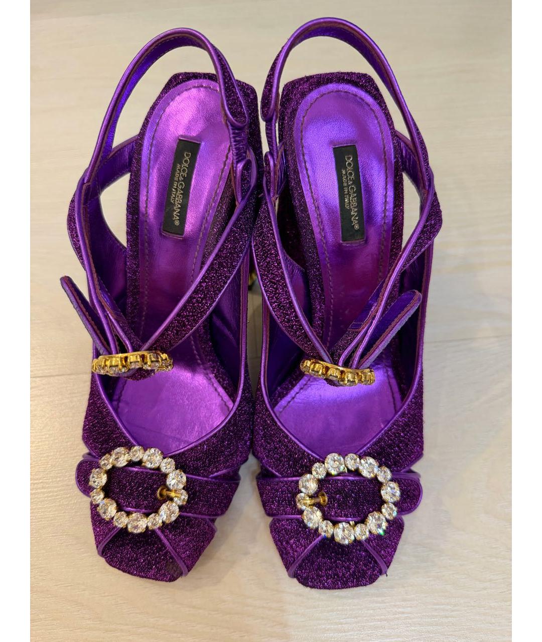 DOLCE&GABBANA Фиолетовые туфли, фото 2